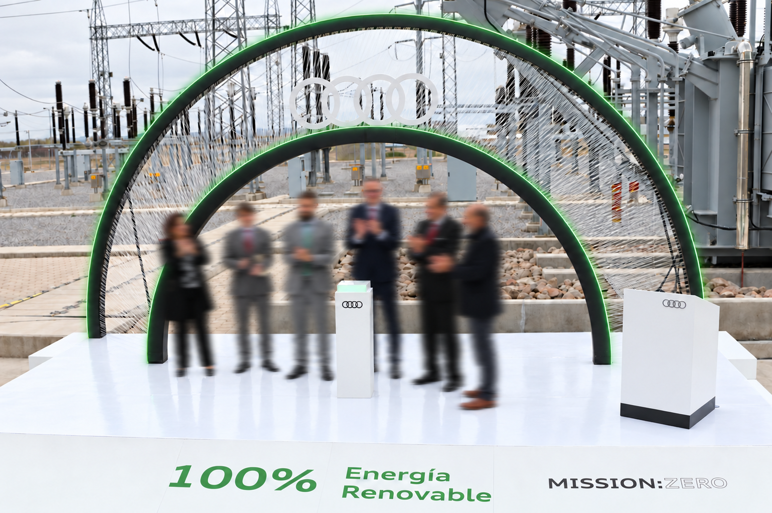 Audi Mission:Zero event installation